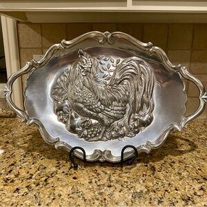 Lenox Silver Rooster Platter